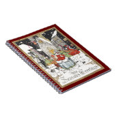 教会へビクトリアン行くヴィンテージクリスマス ノートブック (右側)