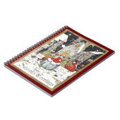 教会へビクトリアン行くヴィンテージクリスマス ノートブック (左側)