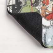 教会へビクトリアン行くヴィンテージクリスマス マウスパッド (コーナー)