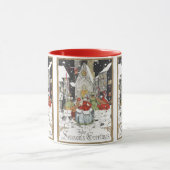 教会へビクトリアン行くヴィンテージクリスマス マグカップ (中央)
