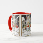 教会へビクトリアン行くヴィンテージクリスマス マグカップ (正面左)