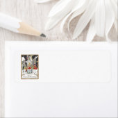 教会へビクトリアン行くヴィンテージクリスマス ラベル (インサイチュ)