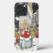 教会へビクトリアン行くヴィンテージクリスマス Case-Mate iPhoneケース (裏面)