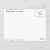 教会へ行く巡礼者 ポストカード (裏面)