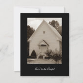 教会へ行く 招待状 (正面)