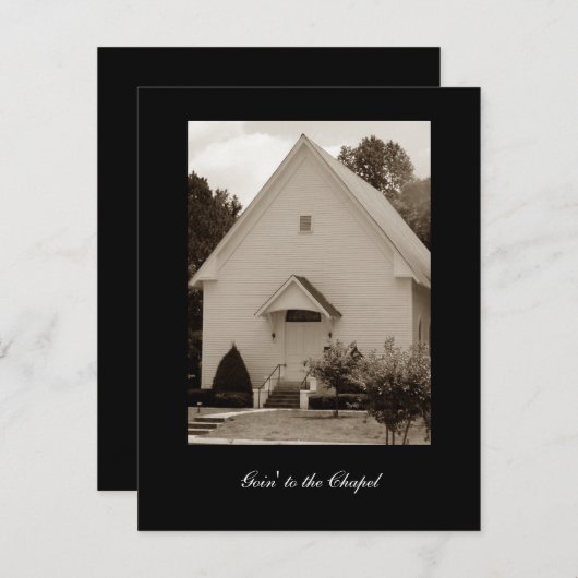 教会へ行く 招待状 (正面/裏面)