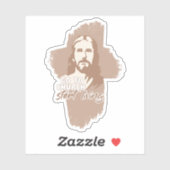 教会へ行け…!イエス・キリスト。キリスト教説教者 シール (シート)