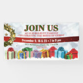 教会またはホリデーページェントのクリスマスバナー 横断幕 (横)