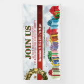 教会またはホリデーページェントのクリスマスバナー 横断幕 (縦)