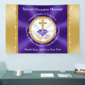 教会または任意の大事な行事のためのキリスト教旗 横断幕 (トレードショー)