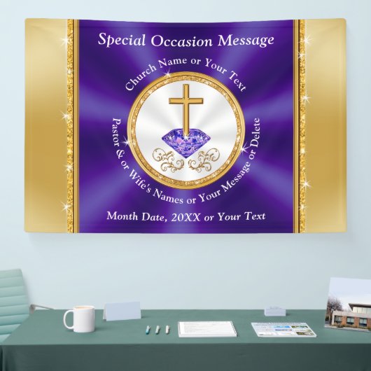 教会または任意の大事な行事のためのキリスト教旗 横断幕 (トレードショー)