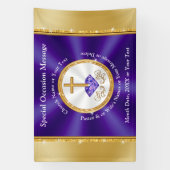 教会または任意の大事な行事のためのキリスト教旗 横断幕 (縦)