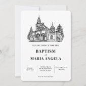 教会アート ミニマリスト 招待状 (正面)