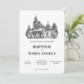 教会アート ミニマル 招待状 (スタンド正面)