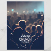 教会イベントカンファレンスフライヤーテンプレート チラシ (裏面)