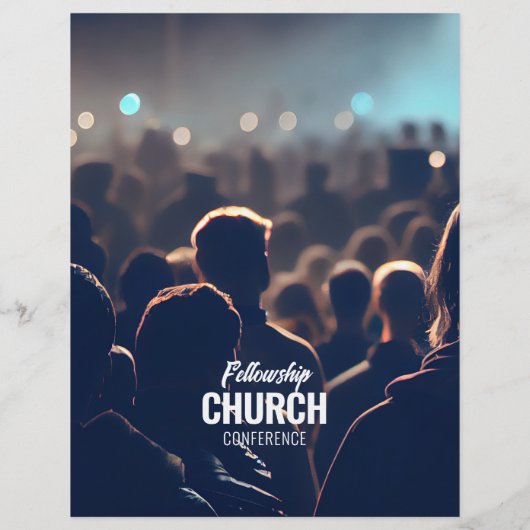 教会イベントカンファレンスフライヤーテンプレート チラシ (裏面)