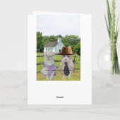 教会イースターに行きたいと思った小さい猫 シーズンカード (裏面)