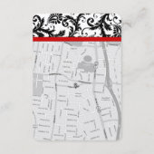 教会ウェディングレセプションディレクションカード エンクロージャーカード (裏面)