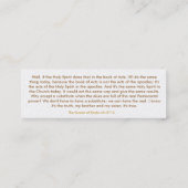 教会ウェブサイトカード スキニー名刺 (裏面)