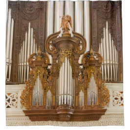 教会オルガン管のシャワー・カーテン シャワーカーテン