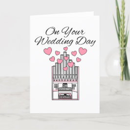 教会オルガン ウェディングカード オルガニスト ミュージシャン サンキューカード