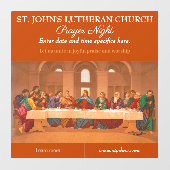 教会カスタマイズの祈りの言葉ナイトザ・ラスト夕食会 ウィンドウサイン (シート)