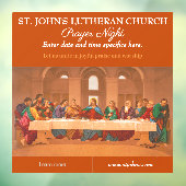 教会カスタマイズの祈りの言葉ナイトザ・ラスト夕食会 ウィンドウサイン (シート3)