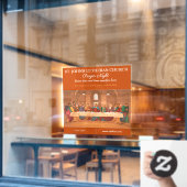 教会カスタマイズの祈りの言葉ナイトザ・ラスト夕食会 ウィンドウサイン (カフェ窓)