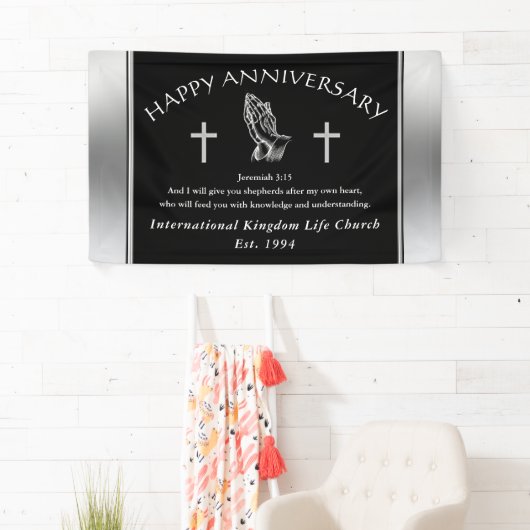 教会カスタムの記念日のバナーを注文 横断幕 (インサイチュ)