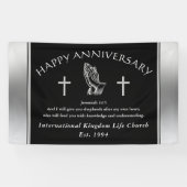 教会カスタムの記念日のバナーを注文 横断幕 (横)