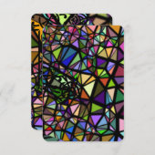 教会カラフルのステンドグラス色 サンキューカード (正面/裏面)