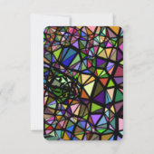 教会カラフルのステンドグラス色 サンキューカード (正面)
