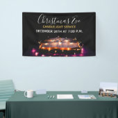 教会クリスマスイブキャンドルライトサービス 横断幕 (トレードショー)