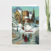 教会クリスマスカード牧師 シーズンカード (正面)