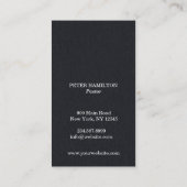 教会クロスビジネスカード 名刺 (裏面)