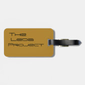 教会クローン--レダのプロジェクトの幾何学的なフォントOrph ラゲッジタグ (裏面横)