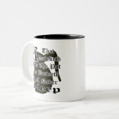 教会コーヒー冗談 ツートーンマグカップ (正面左)