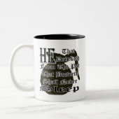 教会コーヒー冗談 ツートーンマグカップ (左)