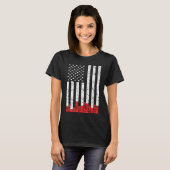 教会サウンドガイ米国旗オーディオテックエンジニア Tシャツ (正面フル)