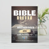 教会サンデーサービスカスタマイズ可能なフライヤーデザイン 招待状 (スタンド正面)