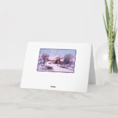 教会サービスのクリスマスイブモーニング シーズンカード (裏面)