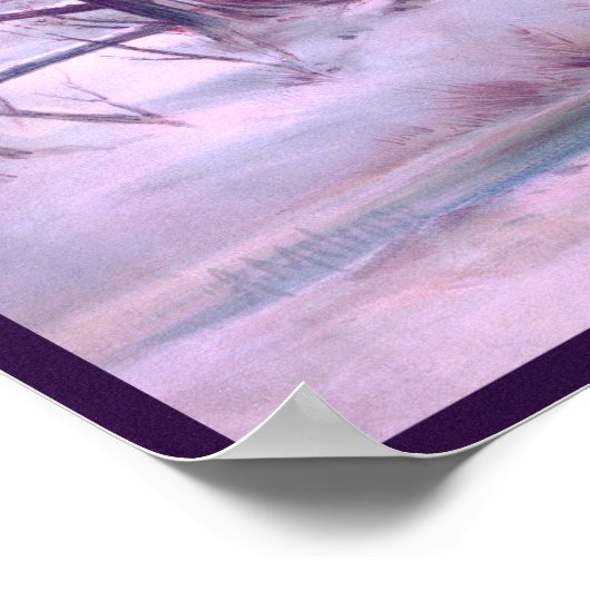 教会サービスのクリスマスイブモーニング ポスター (角)