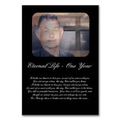 教会サービスの記念記念日の順序 テーブルナンバー (正面)