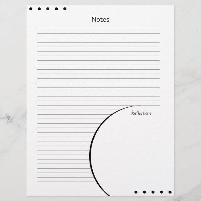 教会サービスクリスチャンブラック水玉模様 レターヘッド (正面)