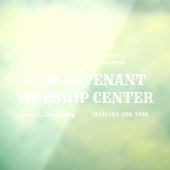 教会サービス情報ドアデカール ウィンドウサイン (シート3)