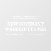 教会サービス情報ドアデカール ウィンドウサイン (シート)