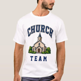 ⛪ 教会スタッフチームのタイポグラフィー 👕 Tシャツ