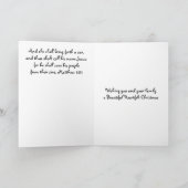 教会ステンドグラスイエスクリスマスカード シーズンカード (内部)