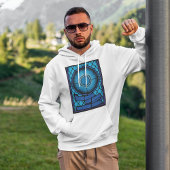 教会ステンドグラス窓フード付きスウェットシャツ パーカ