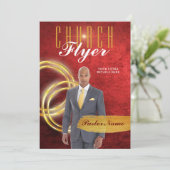 教会チラシデザインテンプレート 招待状 (スタンド正面)